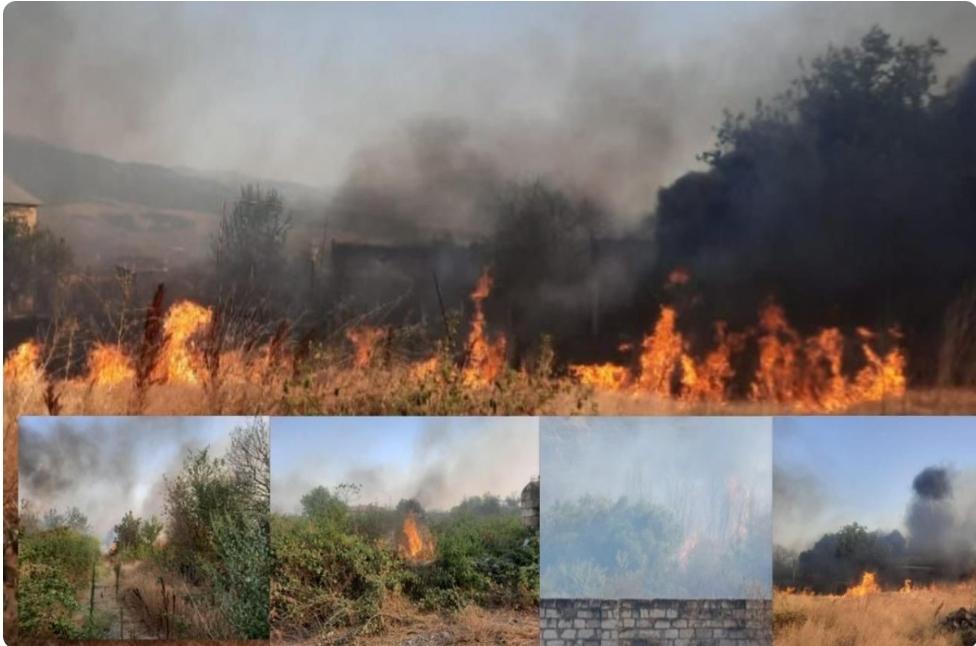Badara çayının sahilində yanğın hadisəsi törədən şəxs polis əməkdaşları tərəfindən müəyyən olunub