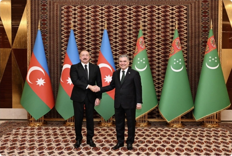 Azərbaycan Prezidenti və Türkmənistan Xalq Məsləhətinin sədrinin təkbətək görüşü olub