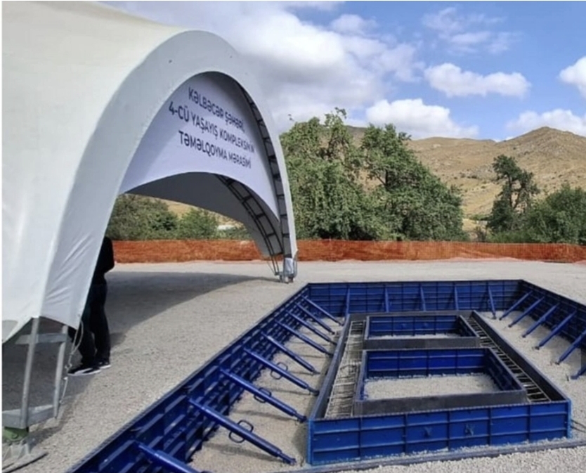 Kəlbəcərdə inşa olunan 4-cü yaşayış kompleksində 26 binanın tikintisi planlaşdırılır