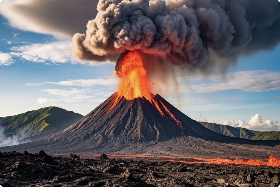 ABŞ-da dünyanın ən aktiv vulkanı yenidən püskürüb