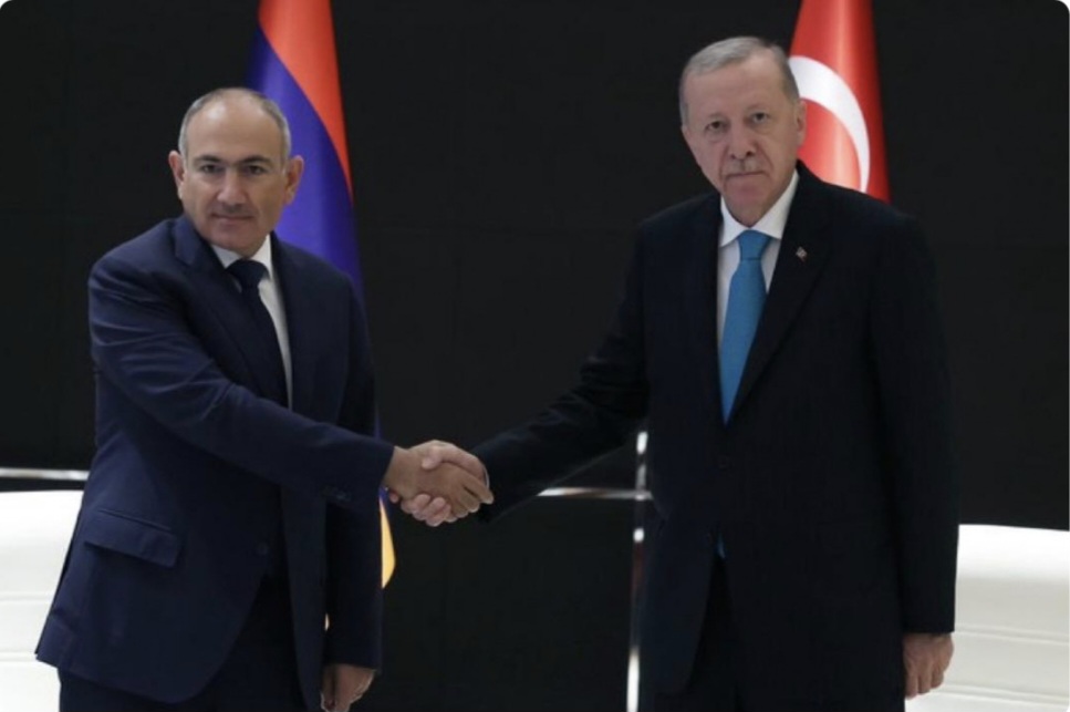 Ərdoğan Paşinyanla Çində görüşüb