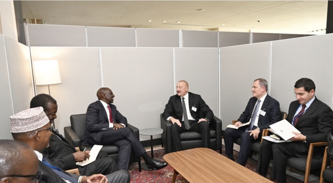 İlham Əliyev BMT-nin Nyu-Yorkdakı mənzil-qərargahında Keniya Prezidenti Uilyam Samoei Ruto ilə görüşüb