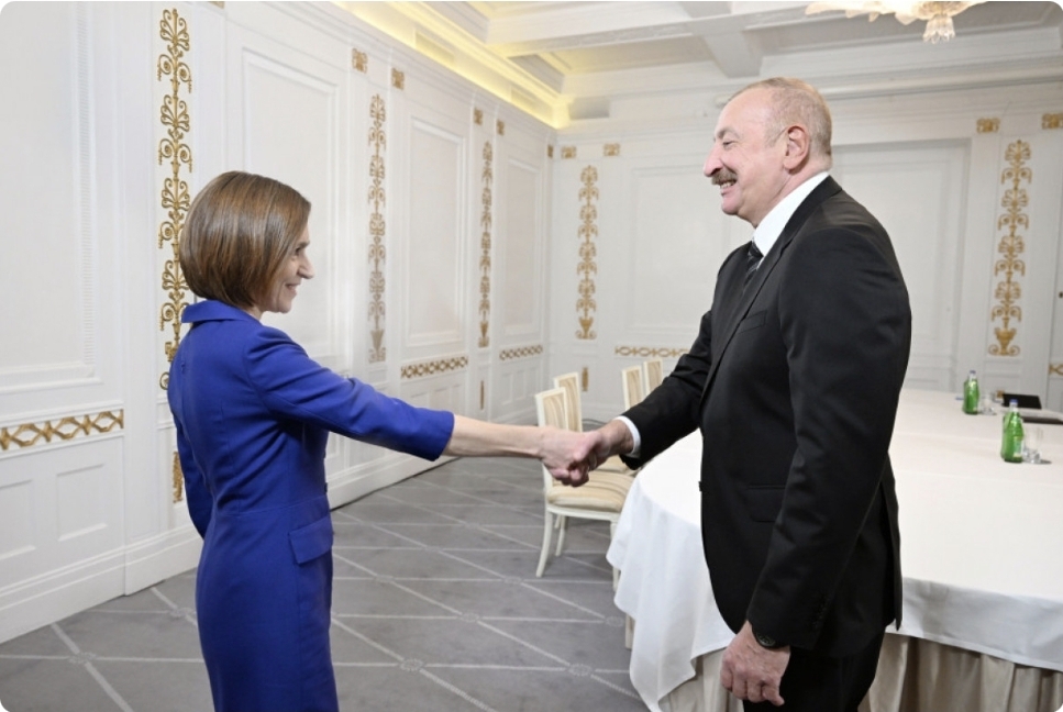 Prezident İlham Əliyev Kopenhagendə Moldova Prezidenti ilə görüşüb