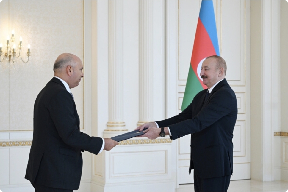 Prezident İlham Əliyev Misirin yeni səfirinin etimadnaməsini qəbul edib