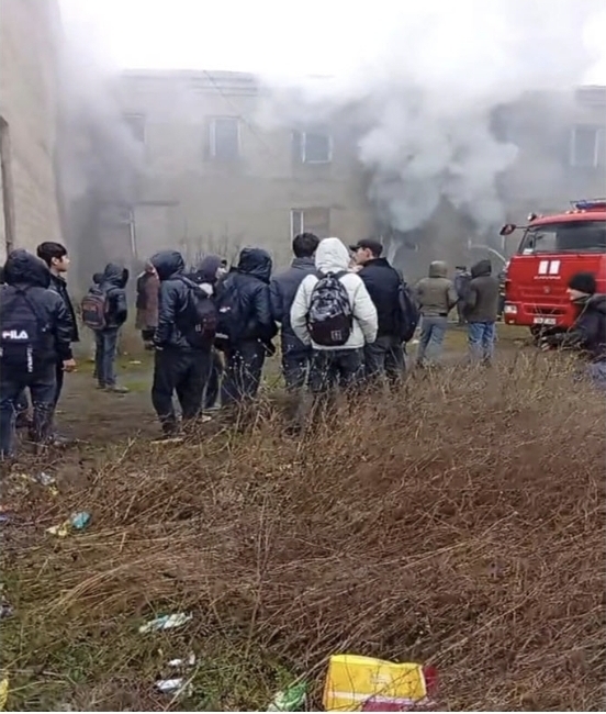 Masallıda məktəbdə yanğın baş verib, şagird və müəllimlər təxliyə olunub