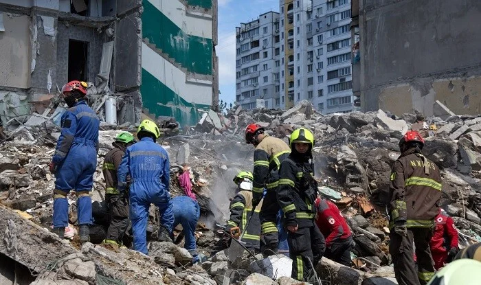 Kiyevə dəhşətli hücum: ölü və yaralılar var