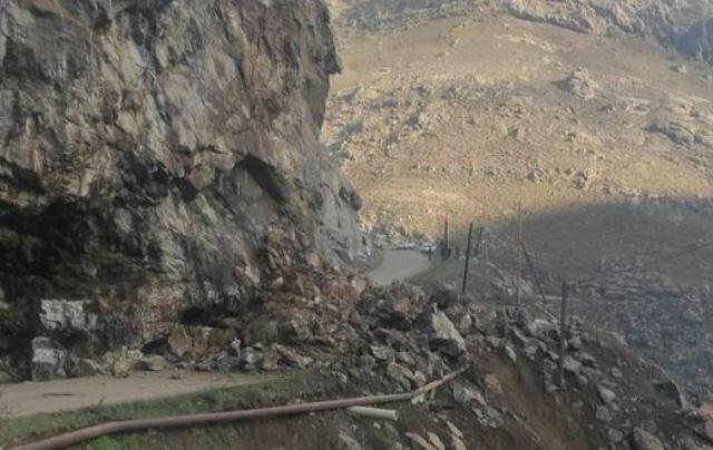 Qaya uçqunu: İsmayıllı–Lahıc yolu bağlandı