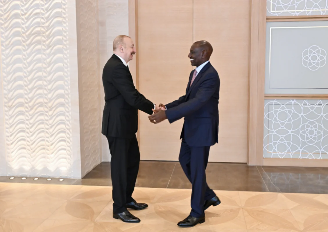 İlham Əliyev Keniya Prezidenti Uillyam Samoei Ruto ilə görüşüb