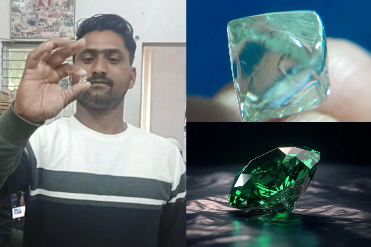 Hindistanda dostlar dəyəri 50 min dollardan çox olan nadir yaşıl almaz tapıblar